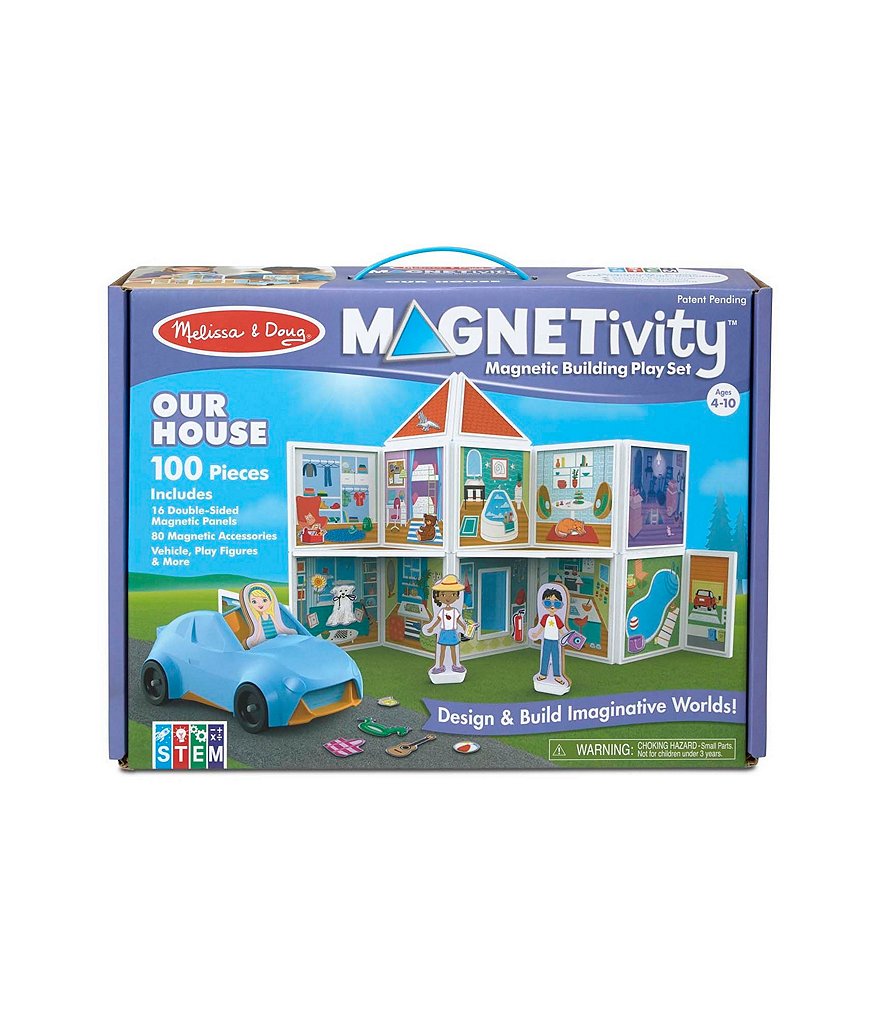 Melissa & Doug Magnetivity STEM Our House Magnetic Building Play Set