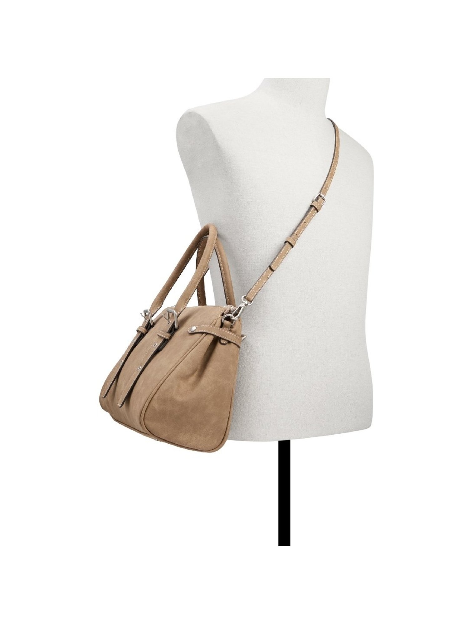 Call It Spring Beige Solid Large Satchel Handbag