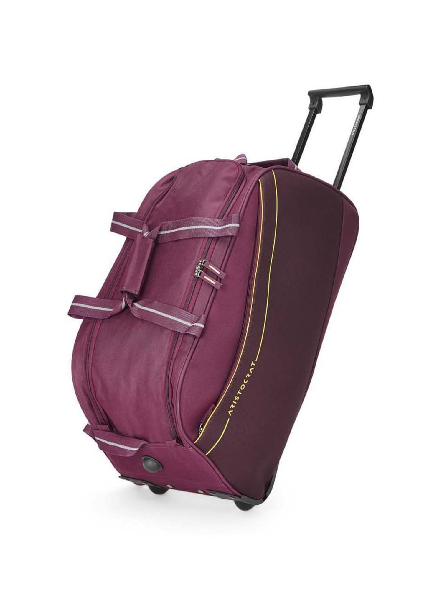 Aristocrat Delta Purple Medium Duffle Trolley Bag