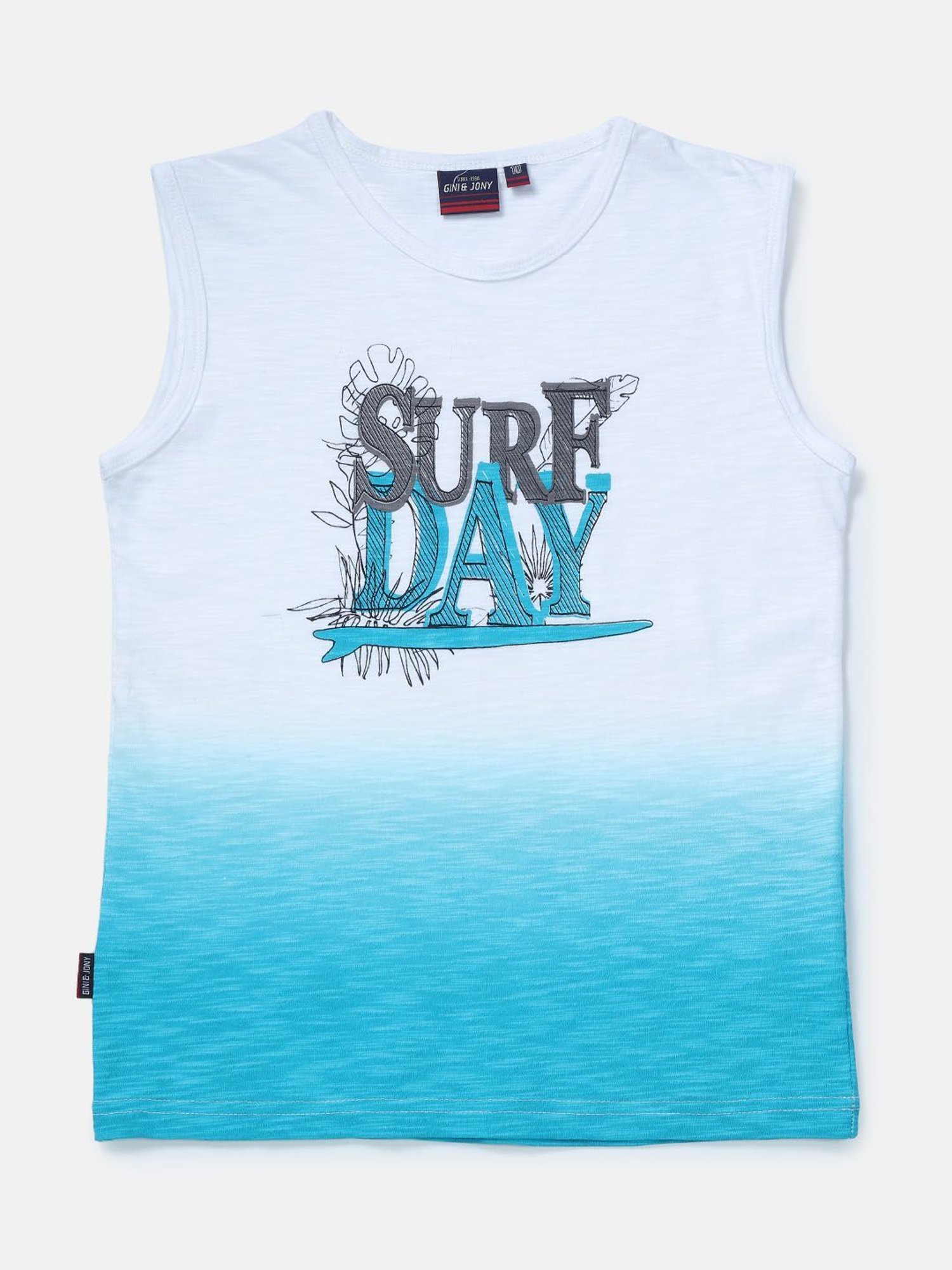 Palm Tree Kids Navy Printed Vest