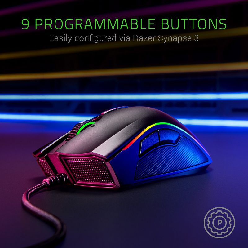 Razer Mamba Elite Wired Mouse with Extended Razer ChromaTM