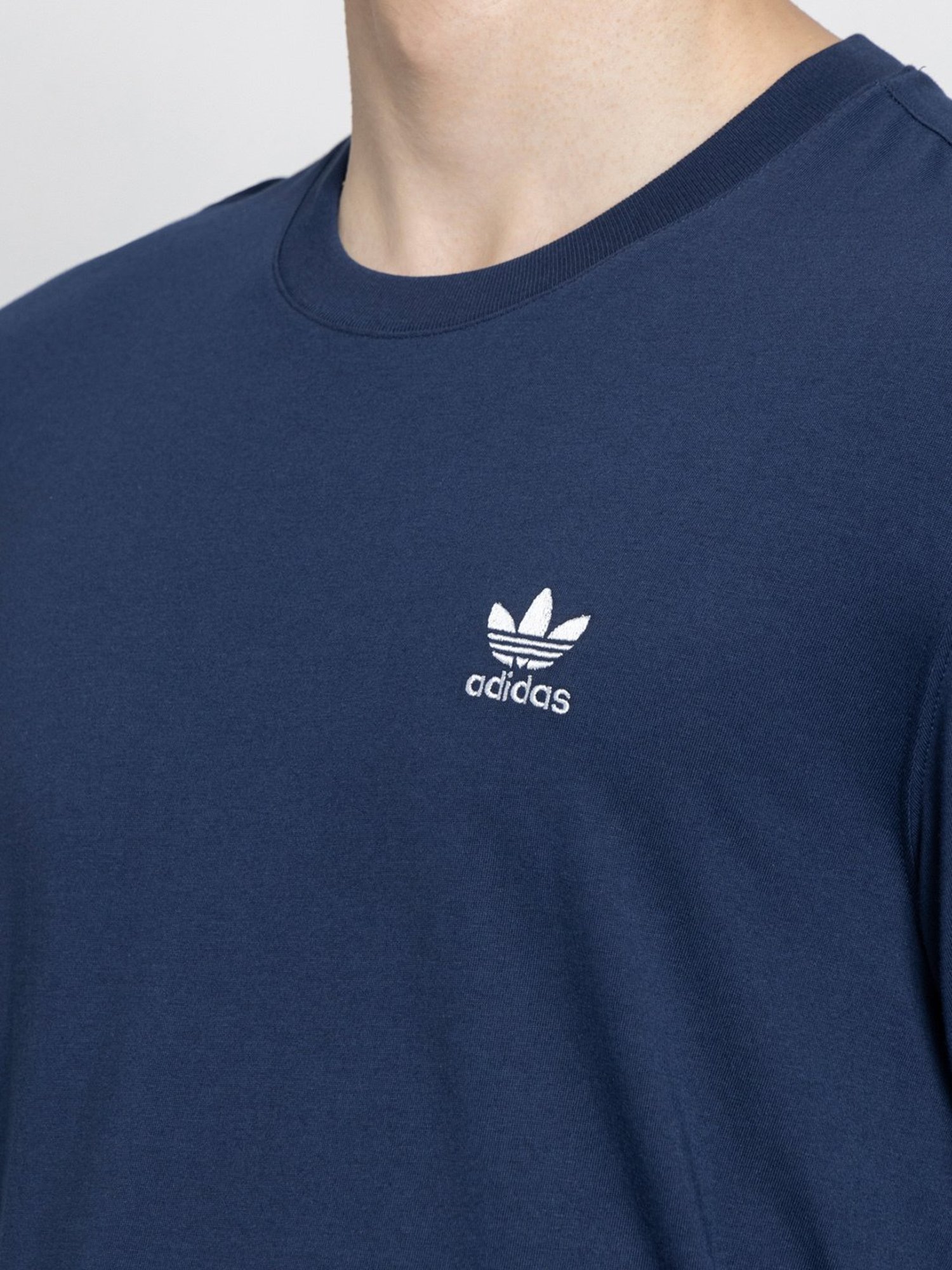 Adidas Originals Essentials Navy Regular Fit Cotton T-Shirt