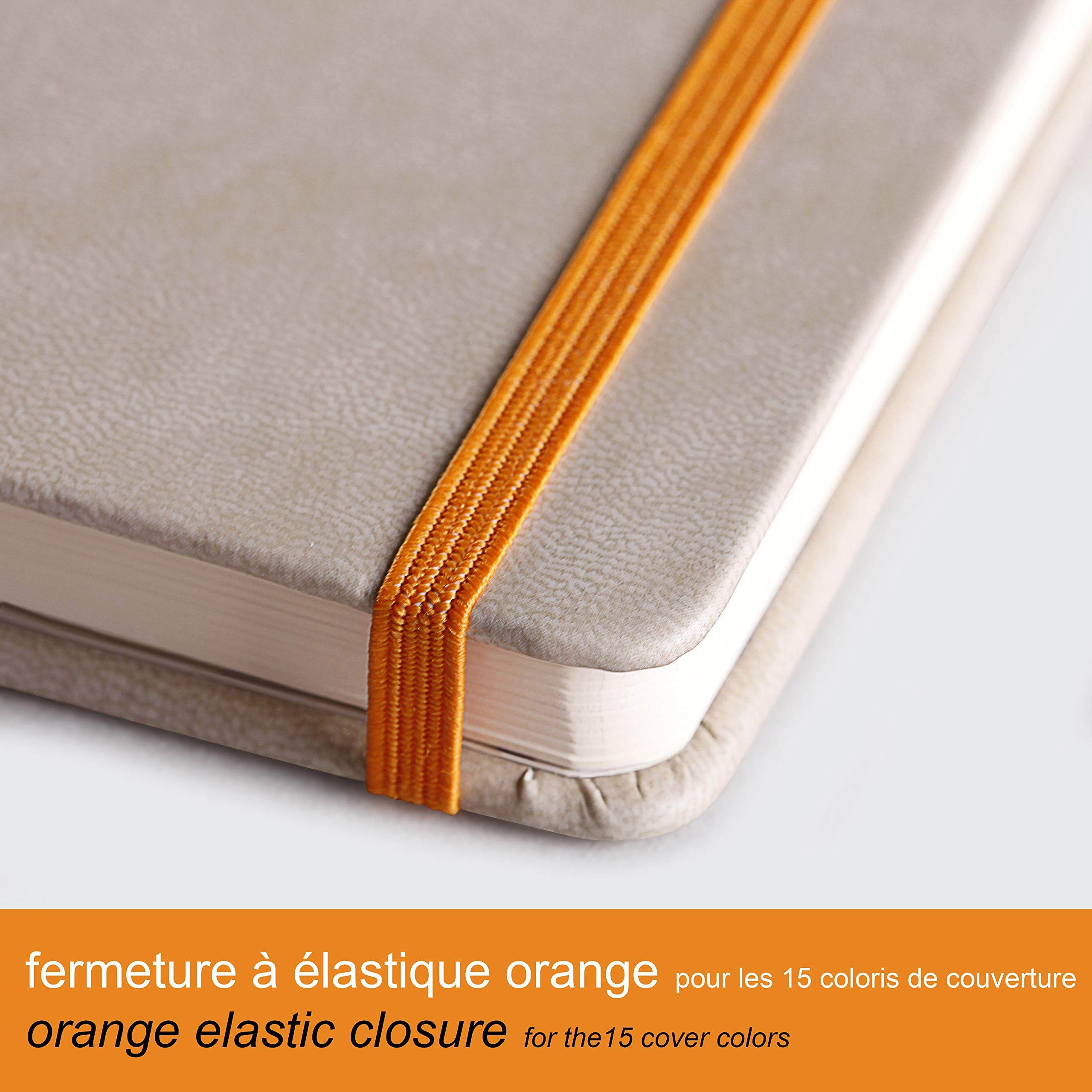 Rhodia Rhodiarama A5 Webnotebook, 5.5 in x 8.25, Lined - Orange (118755)