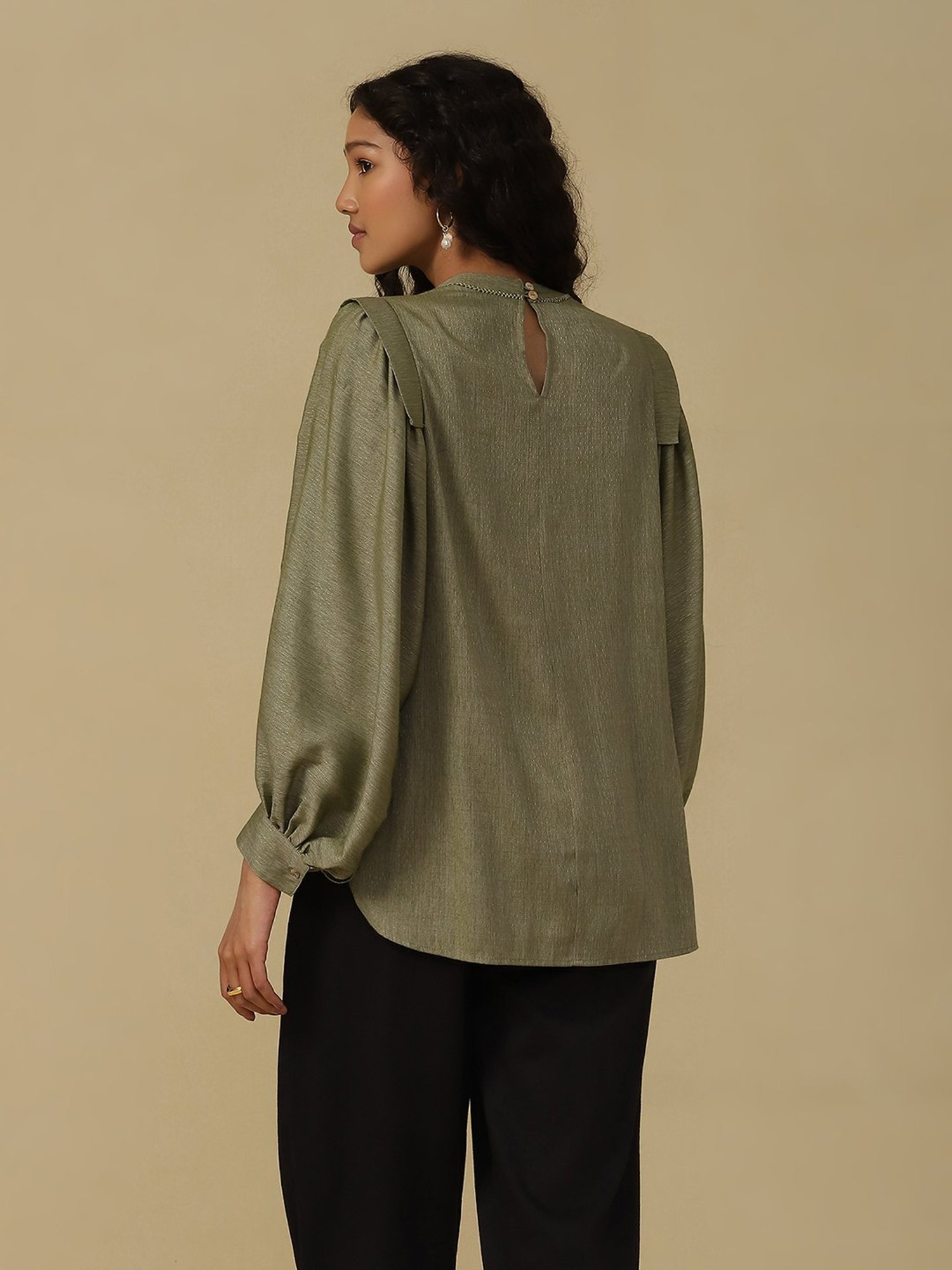 aarke Ritu Kumar Green Top