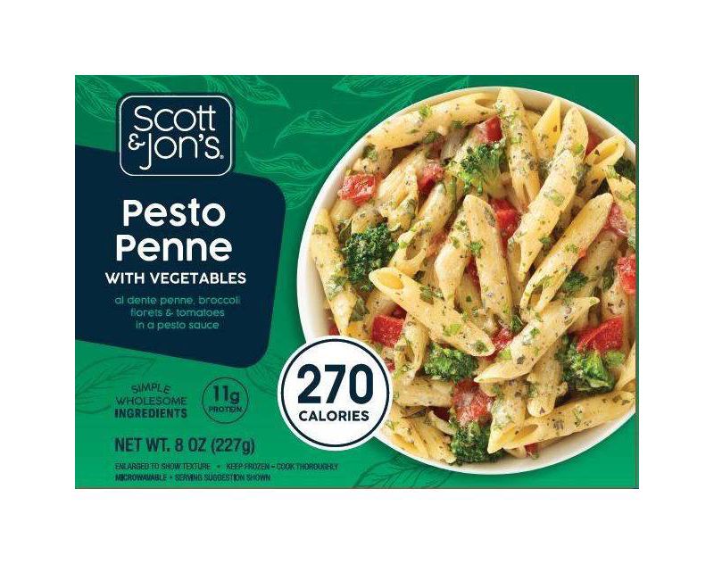Scott & Jon's Frozen Pesto Penne with Vegetables - 8oz