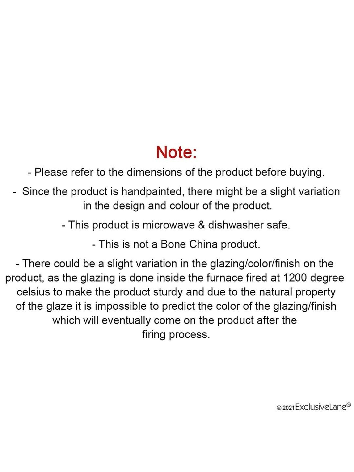 ExclusiveLane The Bee Collective Blue & White Ceramic Serving Platter - Set of 1