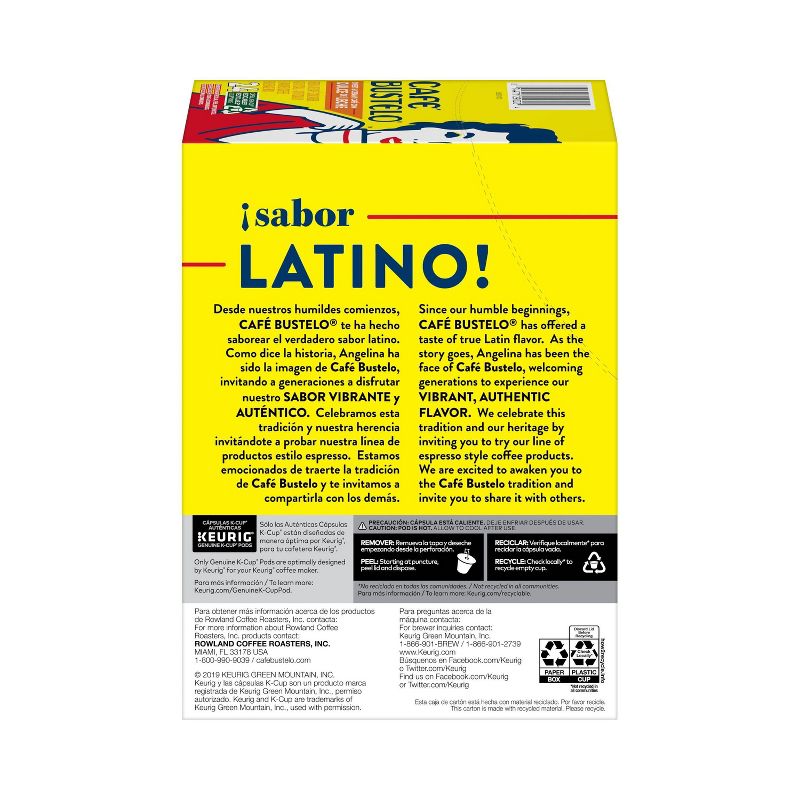 Cafe Bustelo Dulce de Leche Medium Roast Coffee - Keurig K-Cup Pods - 24ct