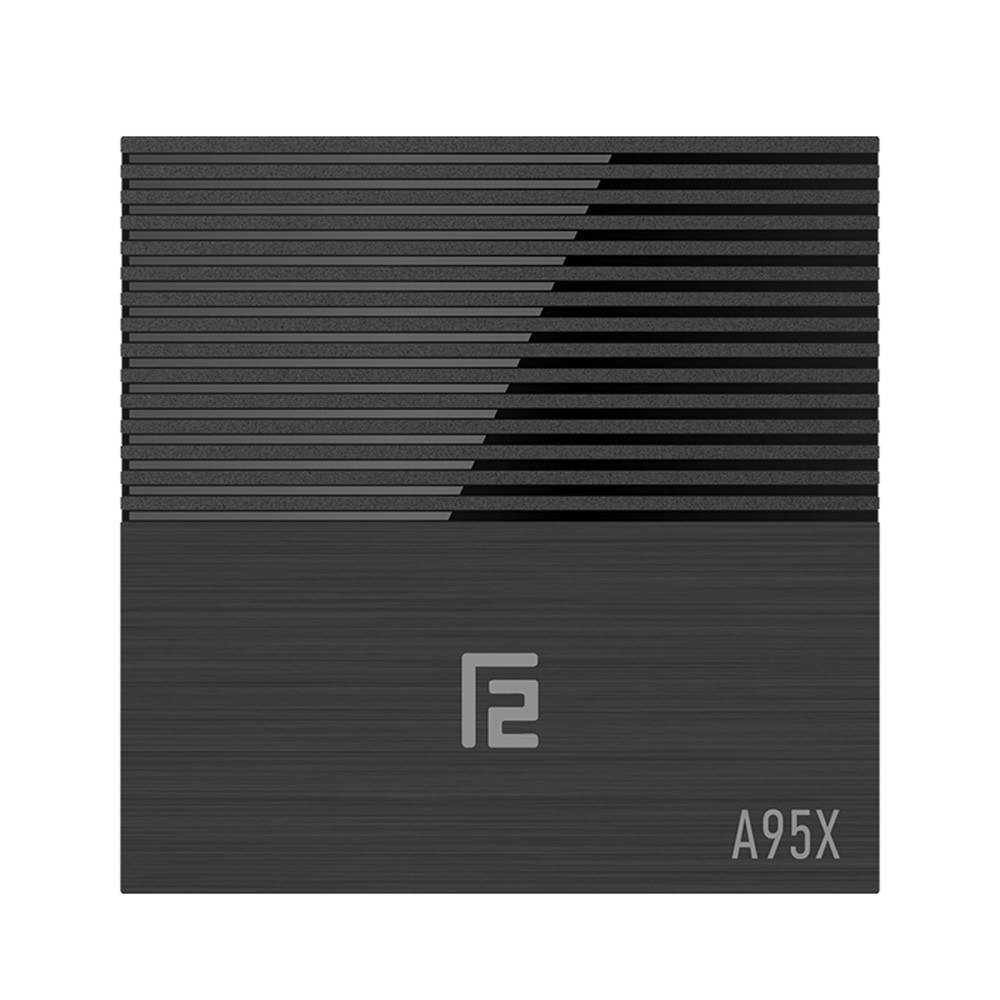 A95X F2 Android 9.0 Smart TV Box Cortex-A53 Quad-core H.265 4K VP9 4GB+32GB 2.4G WiFi HD Media Player Time Display Video Player Support 32GB TF Card Remote Control EU Plug