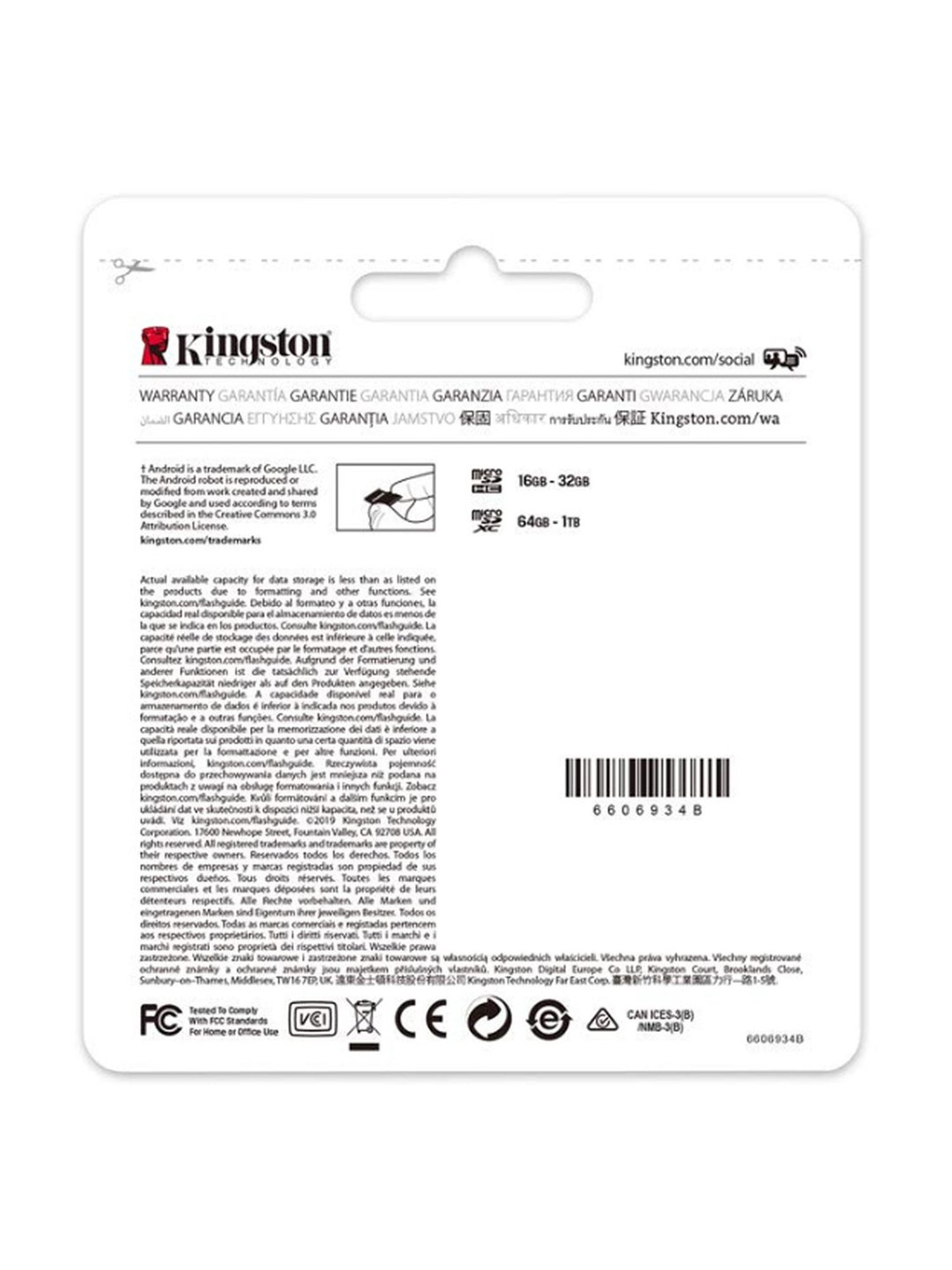 Kingston 32 GB Class 10 Micro SD Memory Card with SD Adapter (Canvas Select Plus, Black)