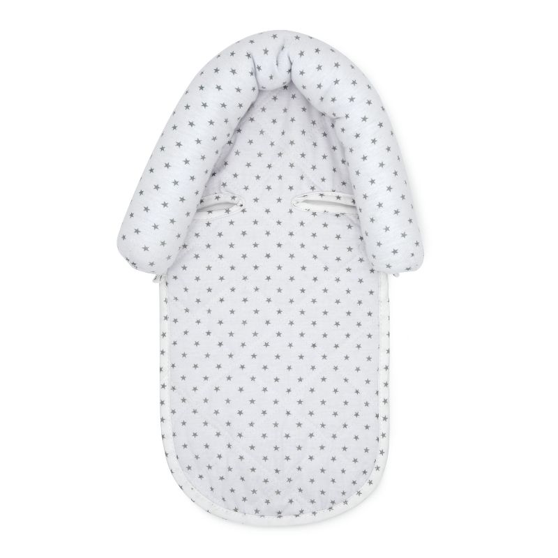 GO By Goldbug Space Duo Head Support And Strap Cover Set For Car Seat, Stroller, Bouncer