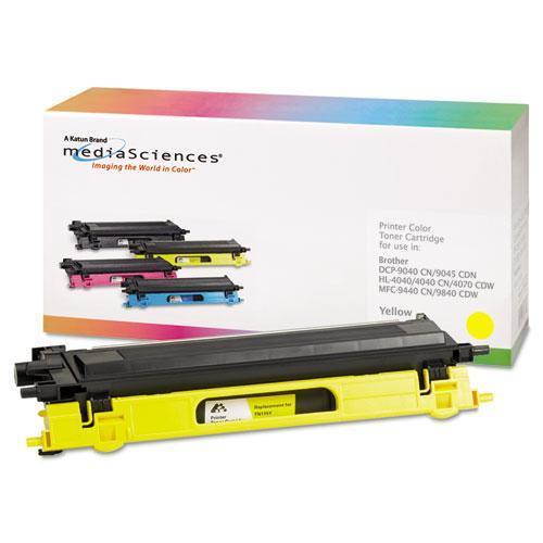 Media Sciences 39410 Yellow Toner Cartridge,