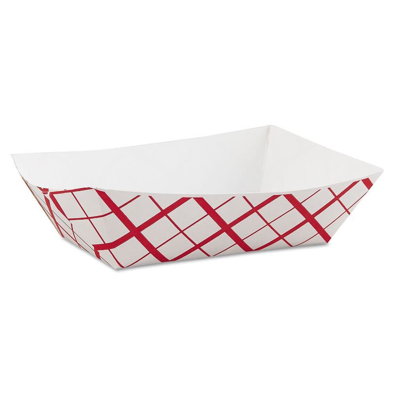 SCT Paper Food Baskets 3lb Red/White 500/Carton 0425