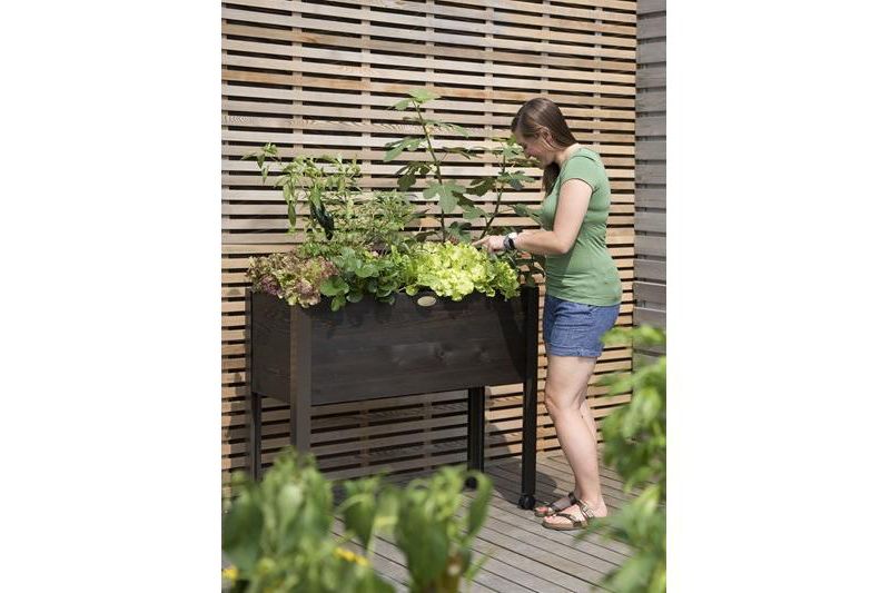 Eco-Stained Self-Watering Standing Garden - Gardener's Supply Company