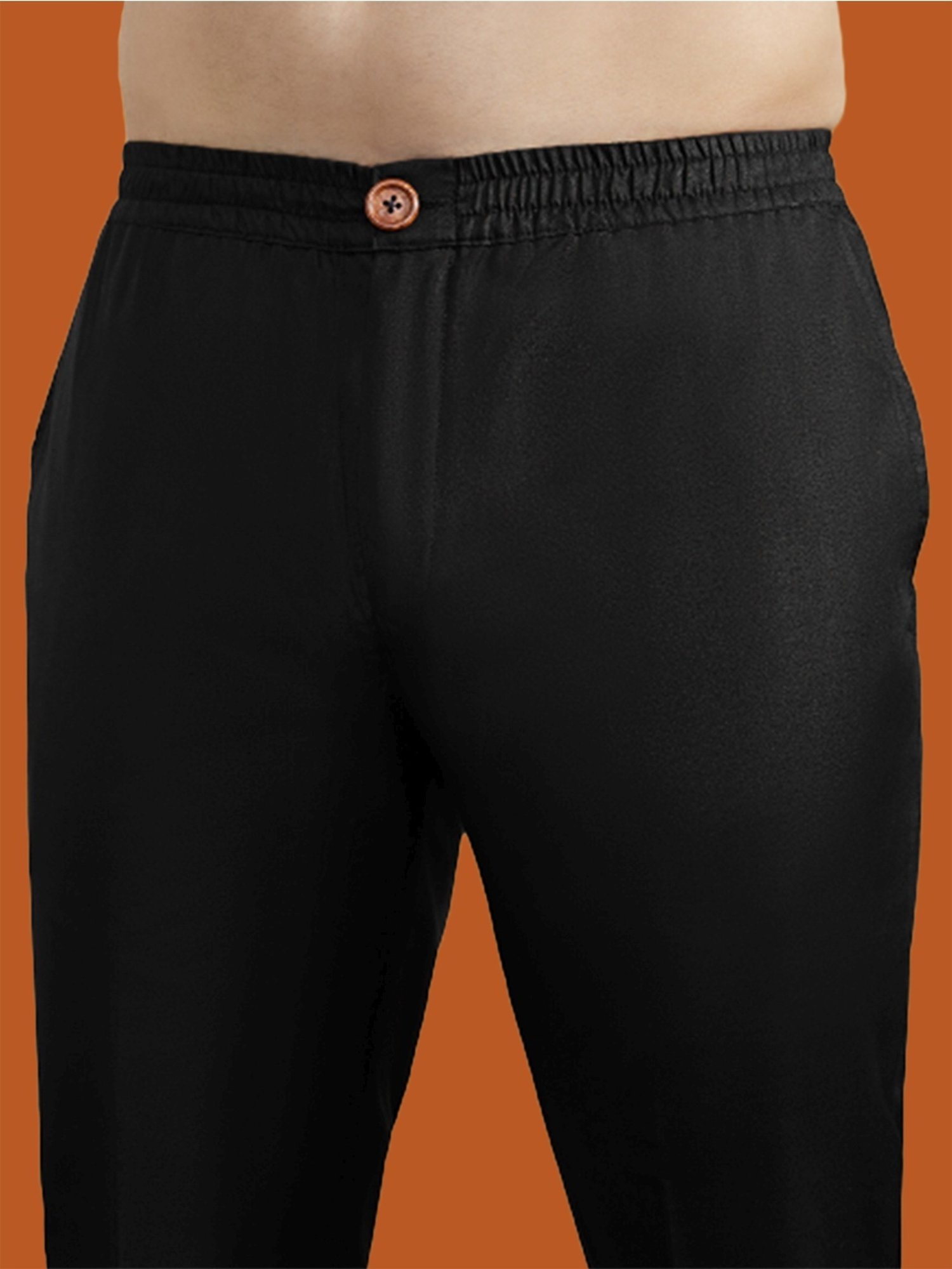 KISAH Black Regular Fit Self Pattern Sherwani Set