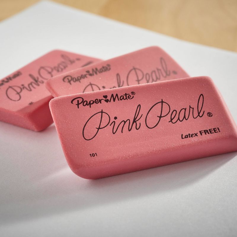 Paper Mate 3pk Erasers Pink Pearl