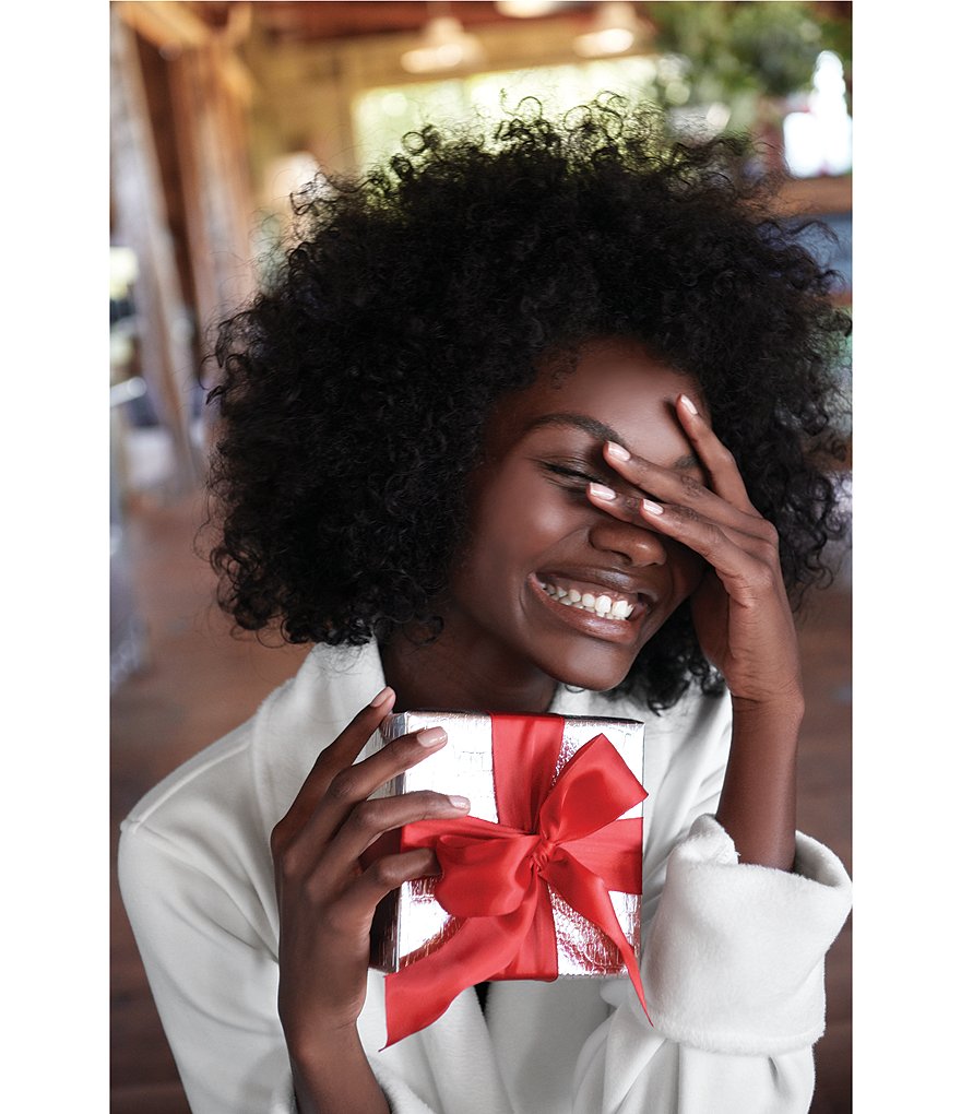 PJ Salvage Solid Ribbed Knit Long Wrap Robe