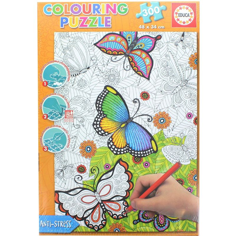 Educa Borras All Good Things are Wild and Free 300 Piece Coloring Jigsaw Puzzle