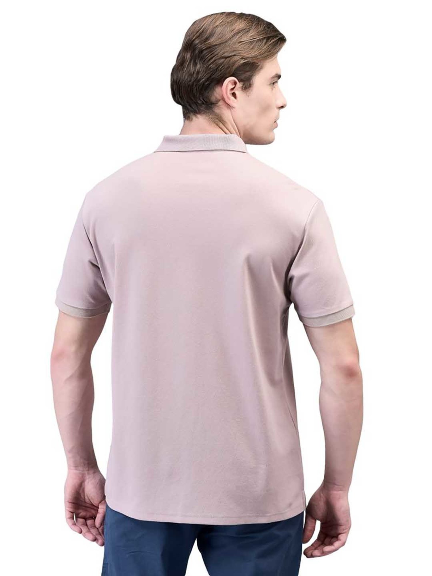 Woodland Dusty Pink Regular Fit Polo T-Shirt