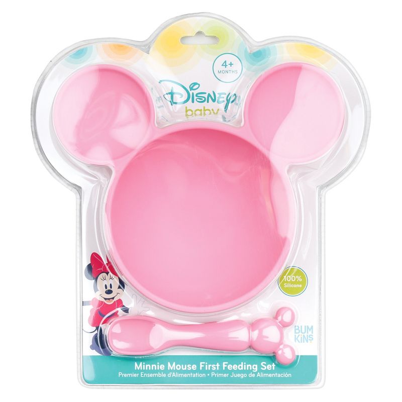 Bumkins Disney Minnie Mouse First Feeding Set - Pink