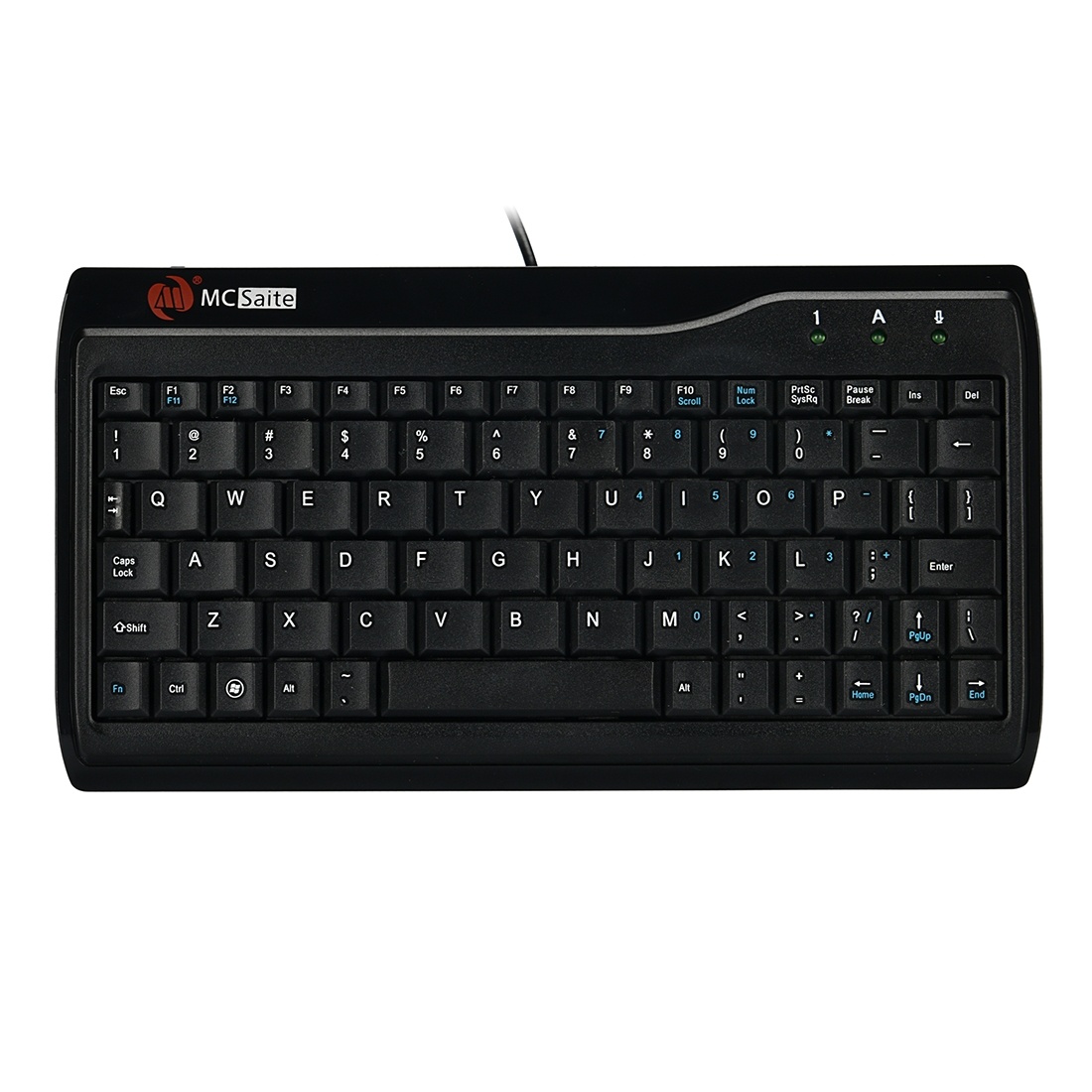 MC Saite MC-8017 Wired 78 Keys Mini Multimedia Computer Keyboard(Black)