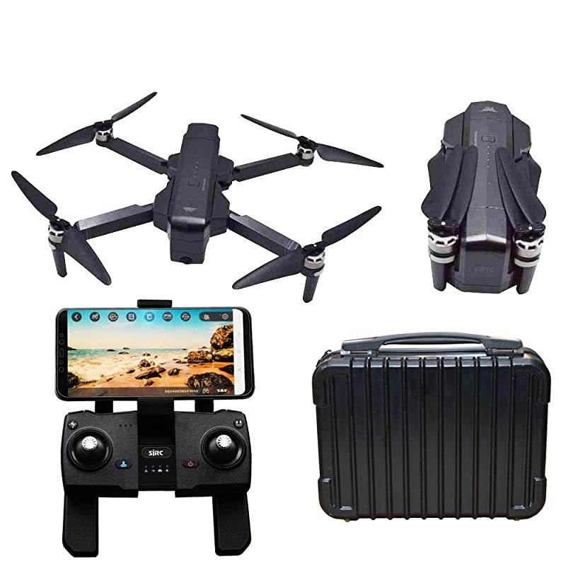 GPS SJRC F11 Foldable Brushless Motor RC Quadcopter Drone with 1080P 5GHz WiFi FPV Camera and Carry Case F11 Black