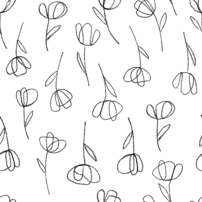 Round Ottoman with Splayed Legs Contoured Tulips White - Skyline Furniture