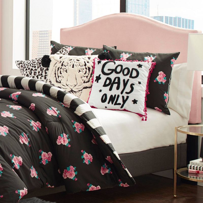 Betseyville 20" X 20" Betseys Leopard Throw Pillow Pink