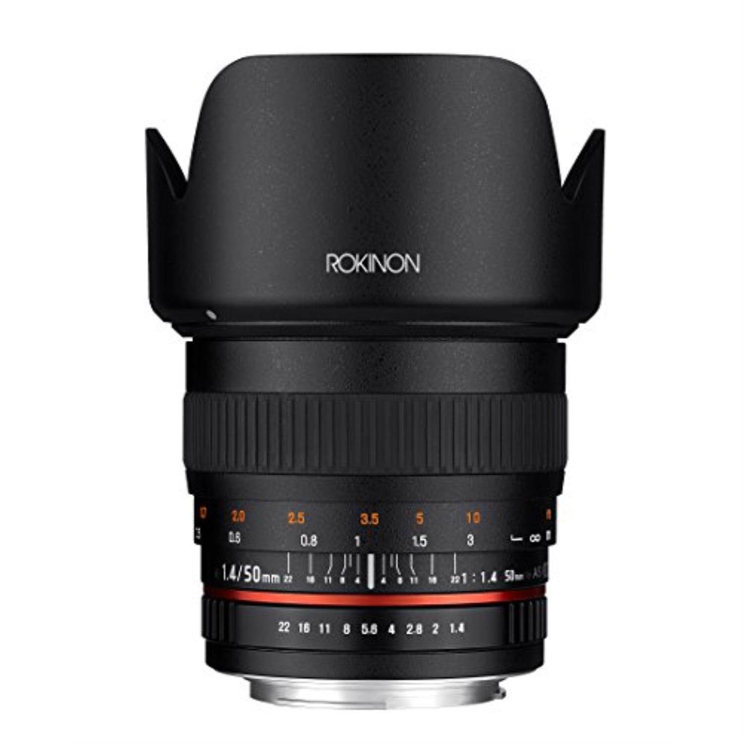 Rokinon 50mm F1.4 Lens for Canon EF Mount #50M-C