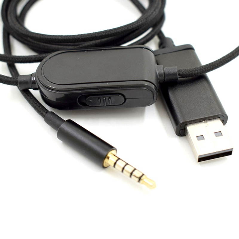 for Logitech Astro A10 A40 Gaming Headset USB Analog 7.1 Sound Card Audio Cable