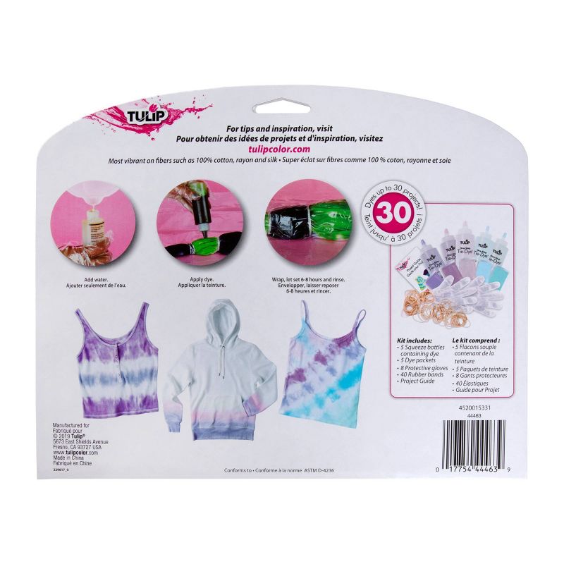 One-Step 5 Color Tie-Dye Kit Pretty Pastels - Tulip Color