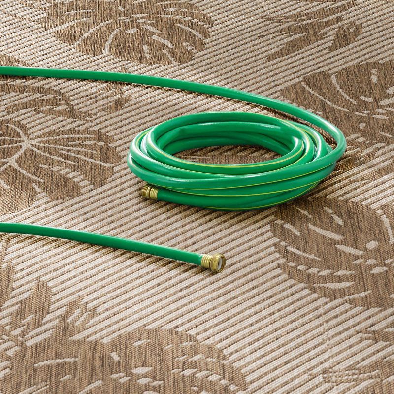 8' x 10' Le Soleil Outdoor Rug Black/Ivory - Linon