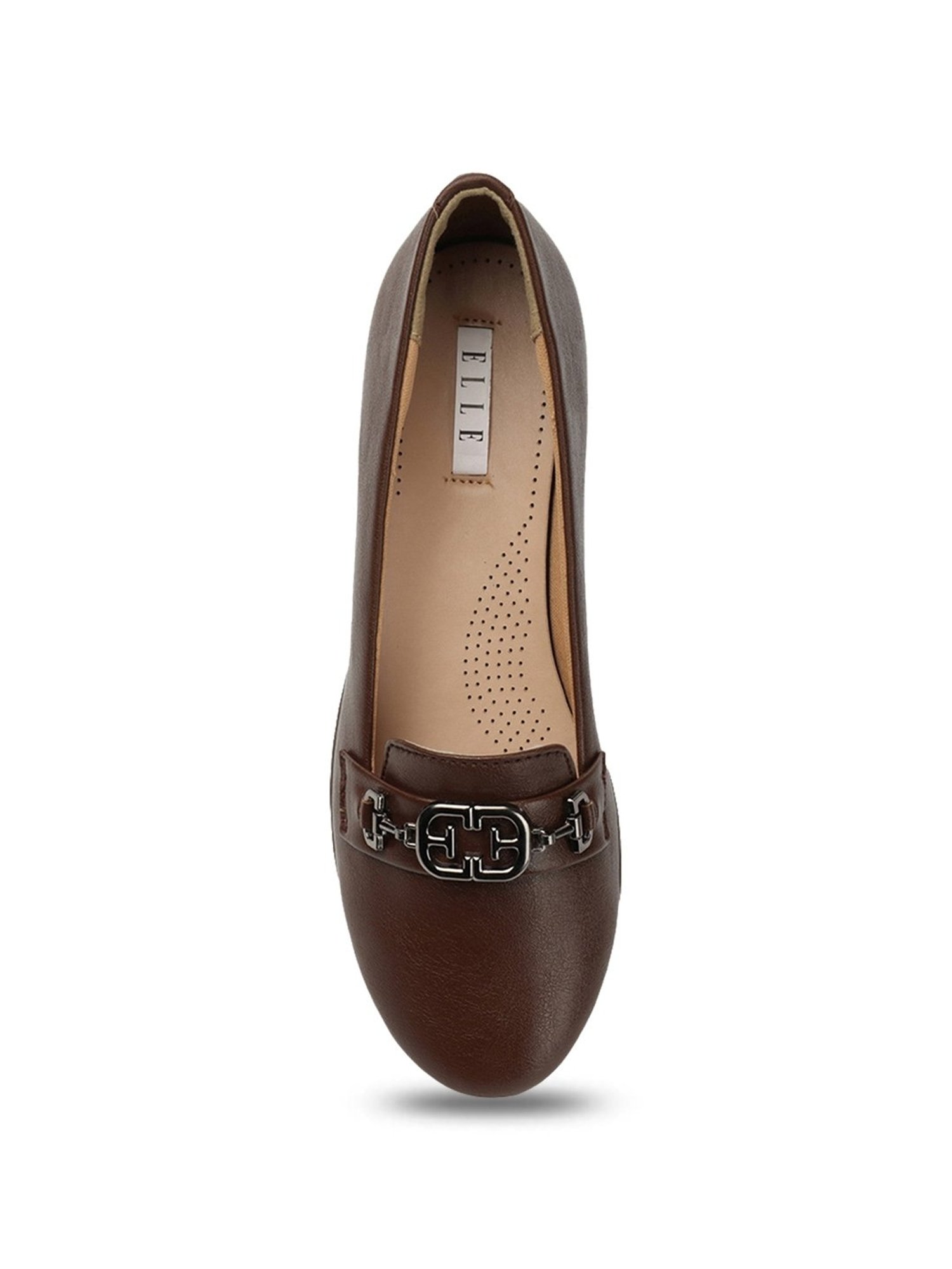 Elle Women's Brown Flat Ballets