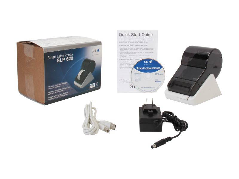 Seiko SL 620 2.28" Direct Thermal Label Printer, 203 dpi, USB, Windows, Mac OS, or Linux