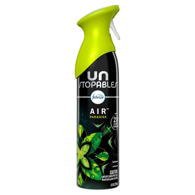 Febreze Unstopables Air Effects Odor-Eliminating Air Freshener Paradise - 8.8 oz - Aerosol Can