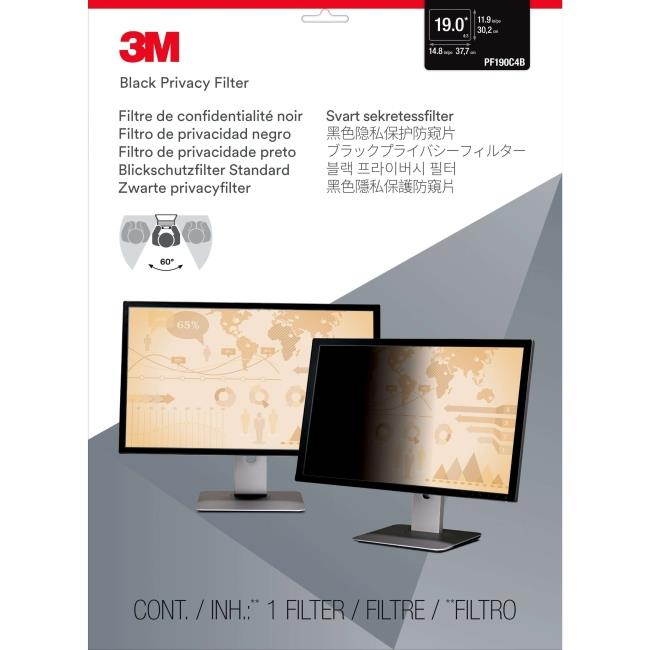 3M PRIVACY FILTER PF19.0 - DISPLAY PRIVACY FILTER - 19"