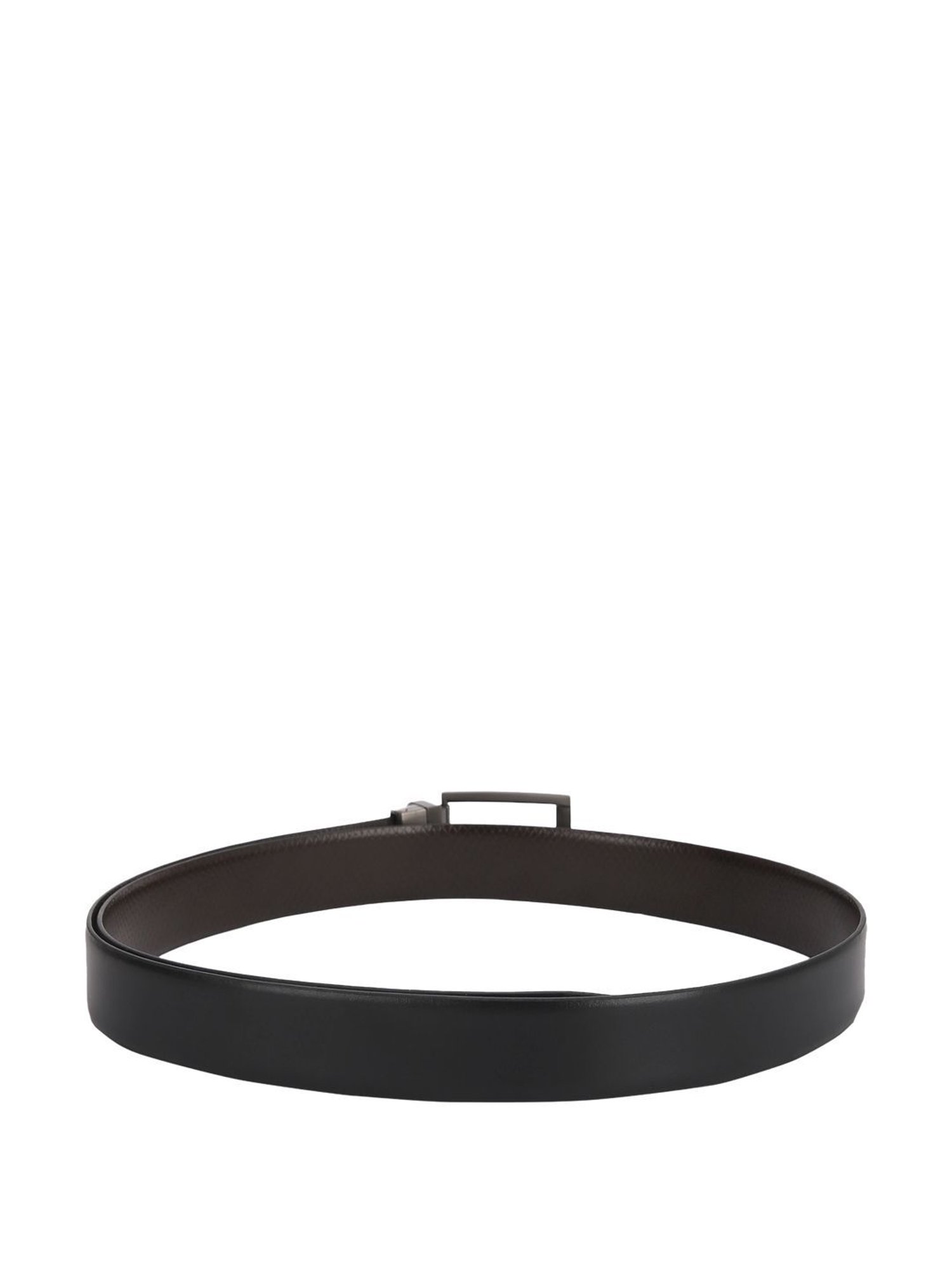 Peter England Black & B Leather Reversible Belt For Men