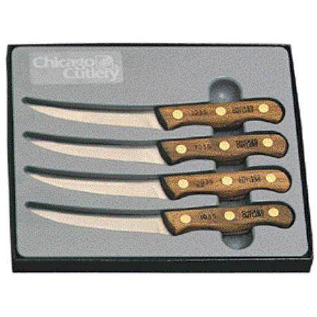 Chicago Cutlery CCB144 Knife Set Contains 4 4" Steak Knives Hang Packaged Kitche
