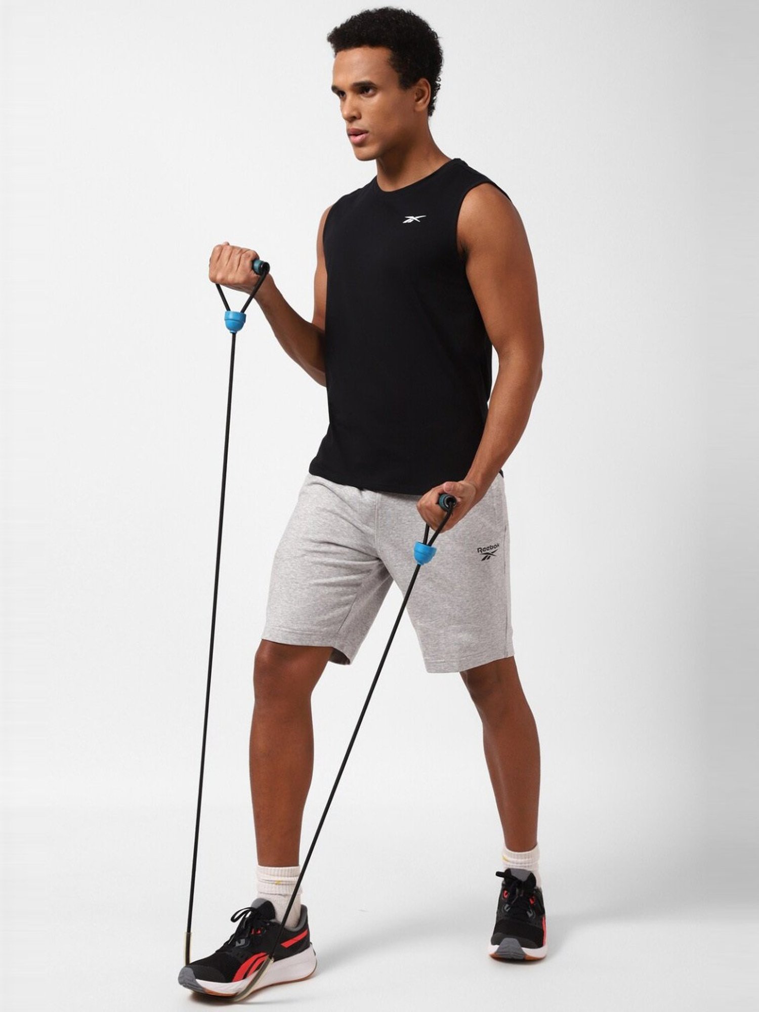 Reebok Black Regular Fit Tank Tee