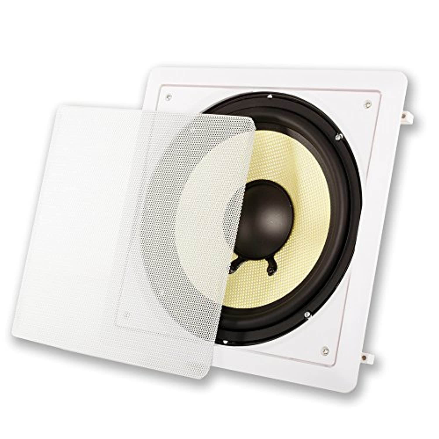 Acoustic Audio HD-S10 in Wall 10" Home Theater Passive Subwoofer Speaker and Amplifier (HD-S10A)