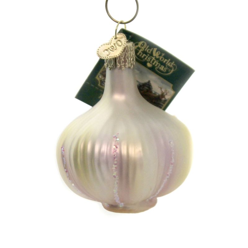 Old World Christmas 2.5" Garlic Ornament Herb  -  Tree Ornaments