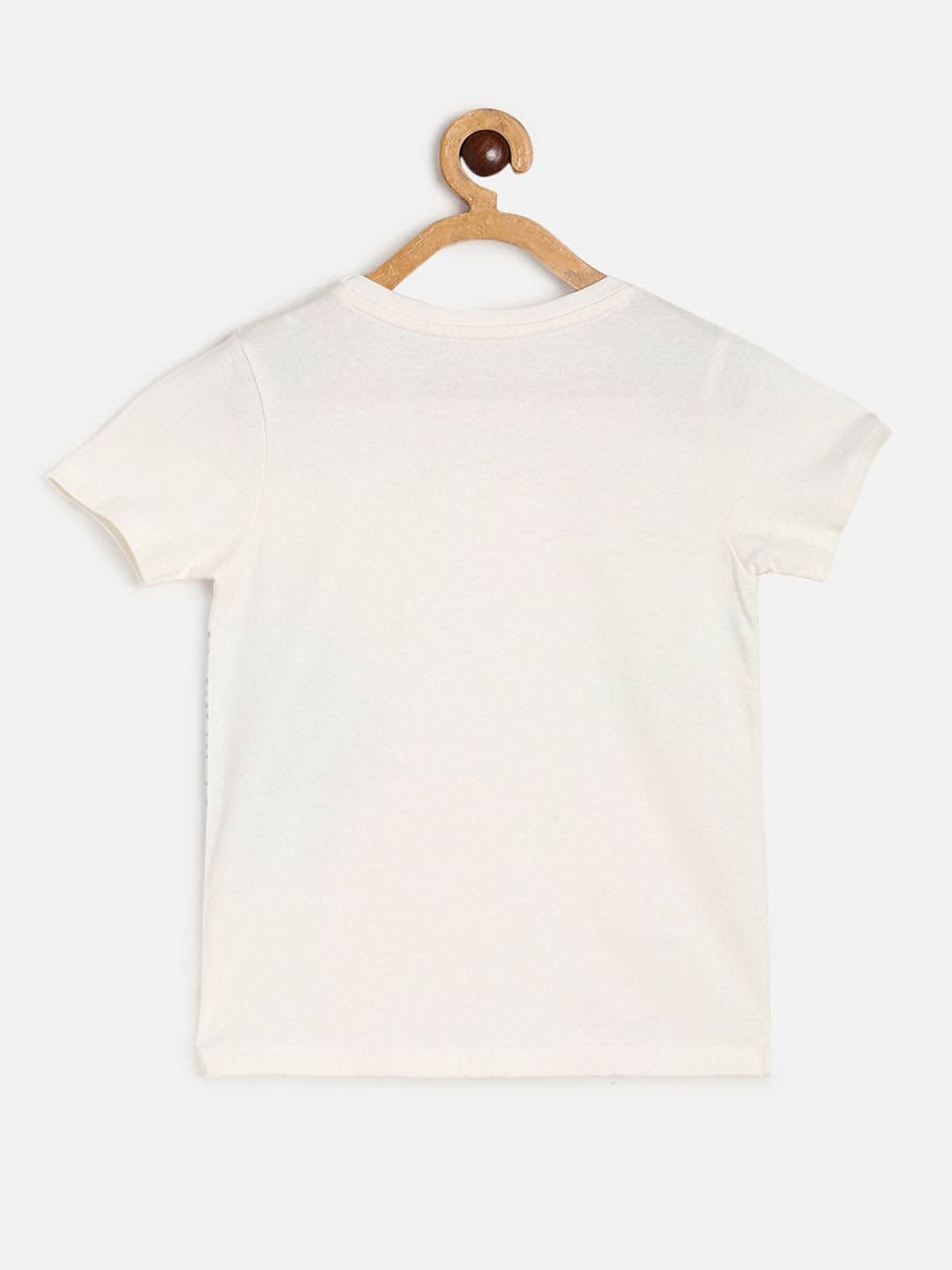 MINIKLUB Kids Off White Printed Top