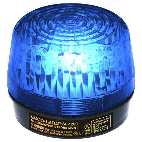 Seco-Larm Enforcer Xenon Strobe Light, 24VDC, Blue Lens - SL-126-A24Q/B