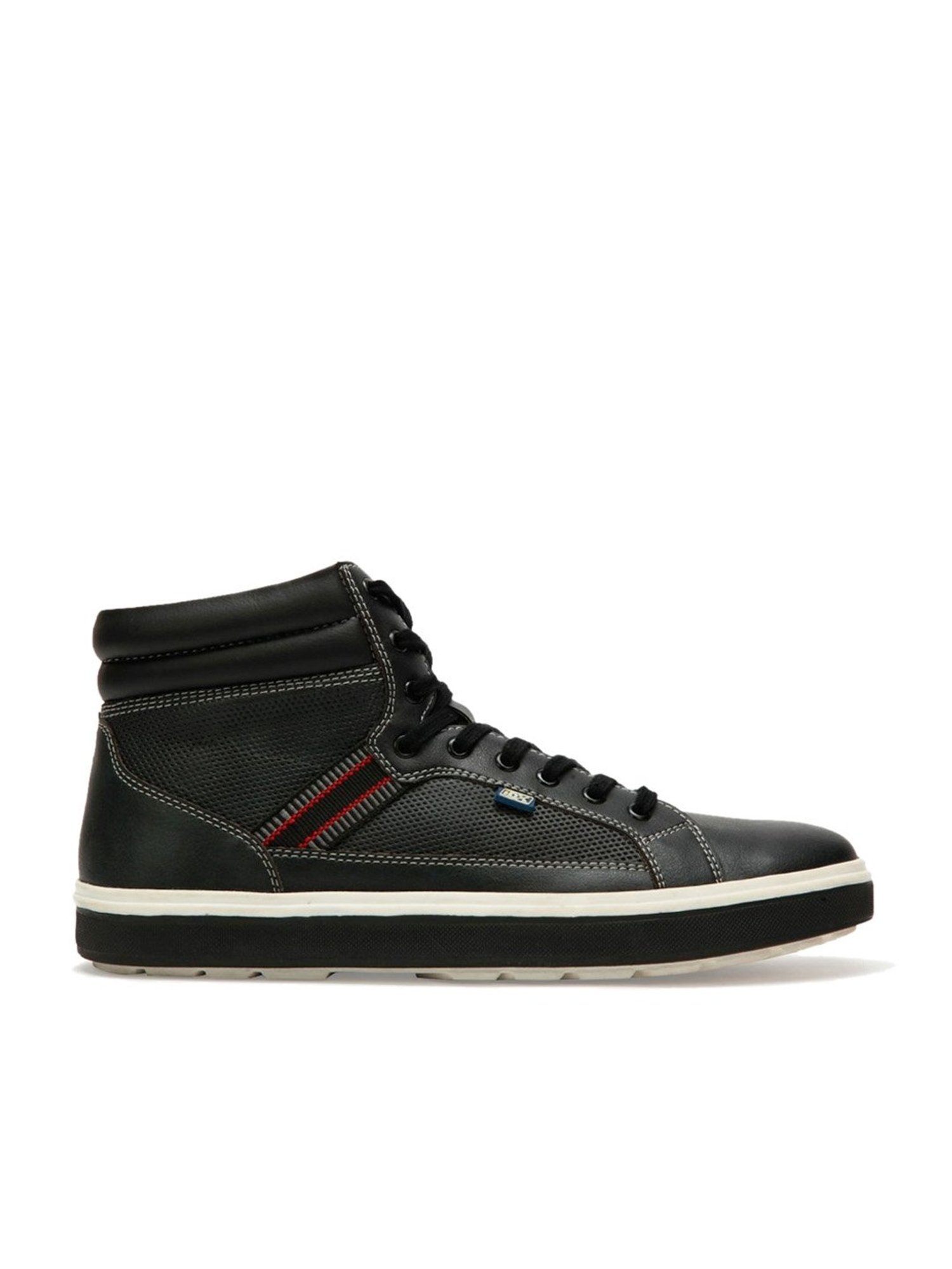 ID Men's Charcoal Black Ankle High Sneakers