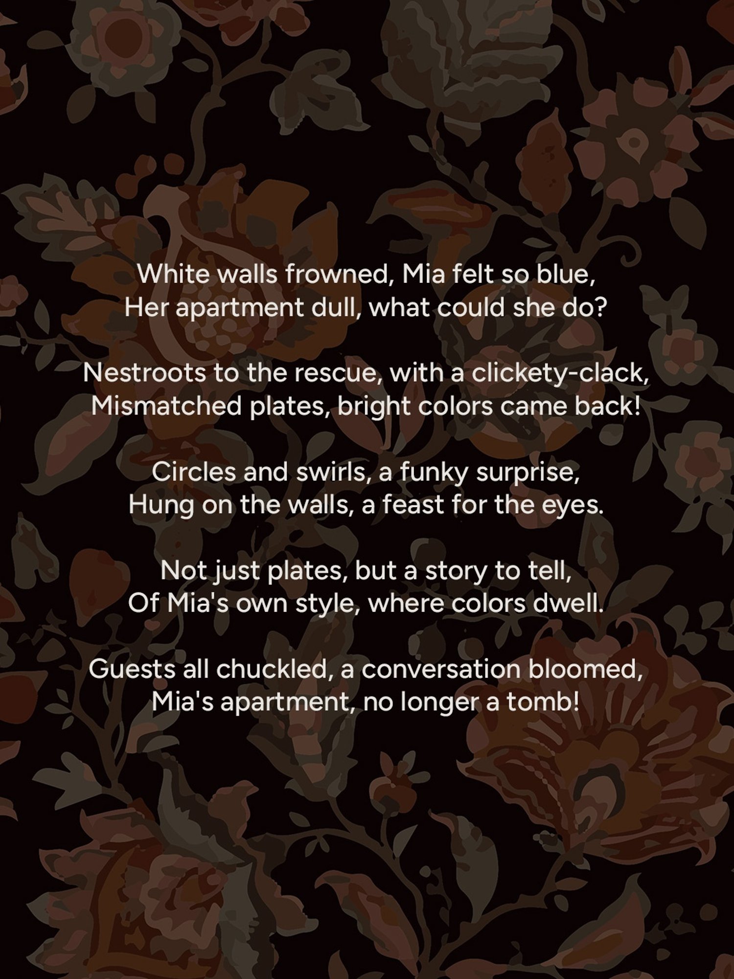 Nestroots Contemporary Heritage Multicolor Porcelain Wall Plate