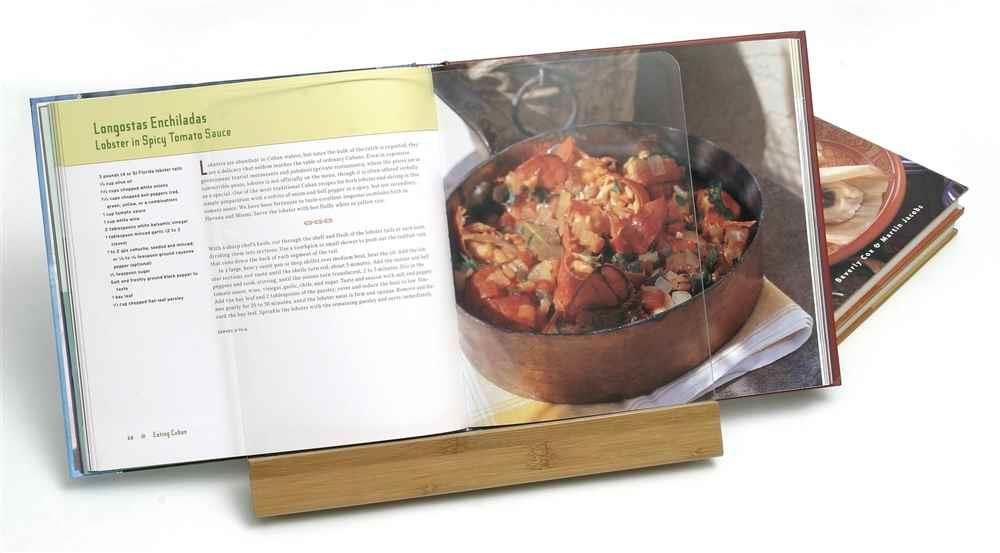 Lipper International 8815 Bamboo and Acrylic Cookbook Holder