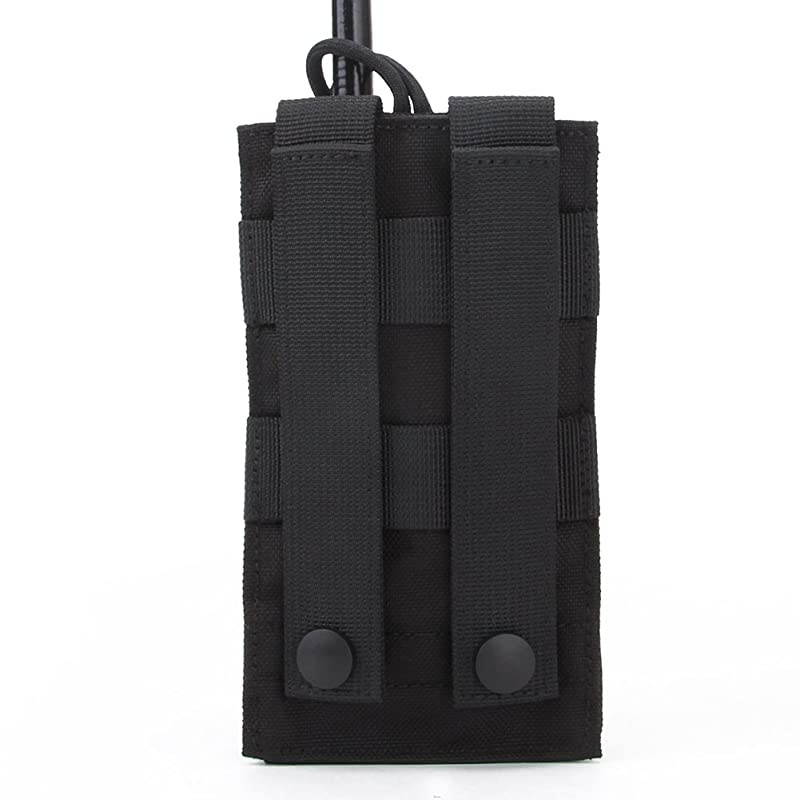 Tactical MOLLE Interphone Pouch Short Radio Holder Tactical Radio Holster Hunting Intercom Bag