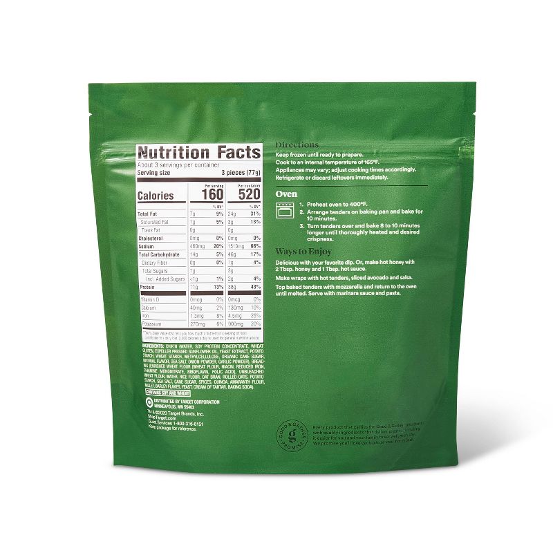 Frozen Plant Based Meatless Chick'n Tenders - 9oz - Good & Gather™