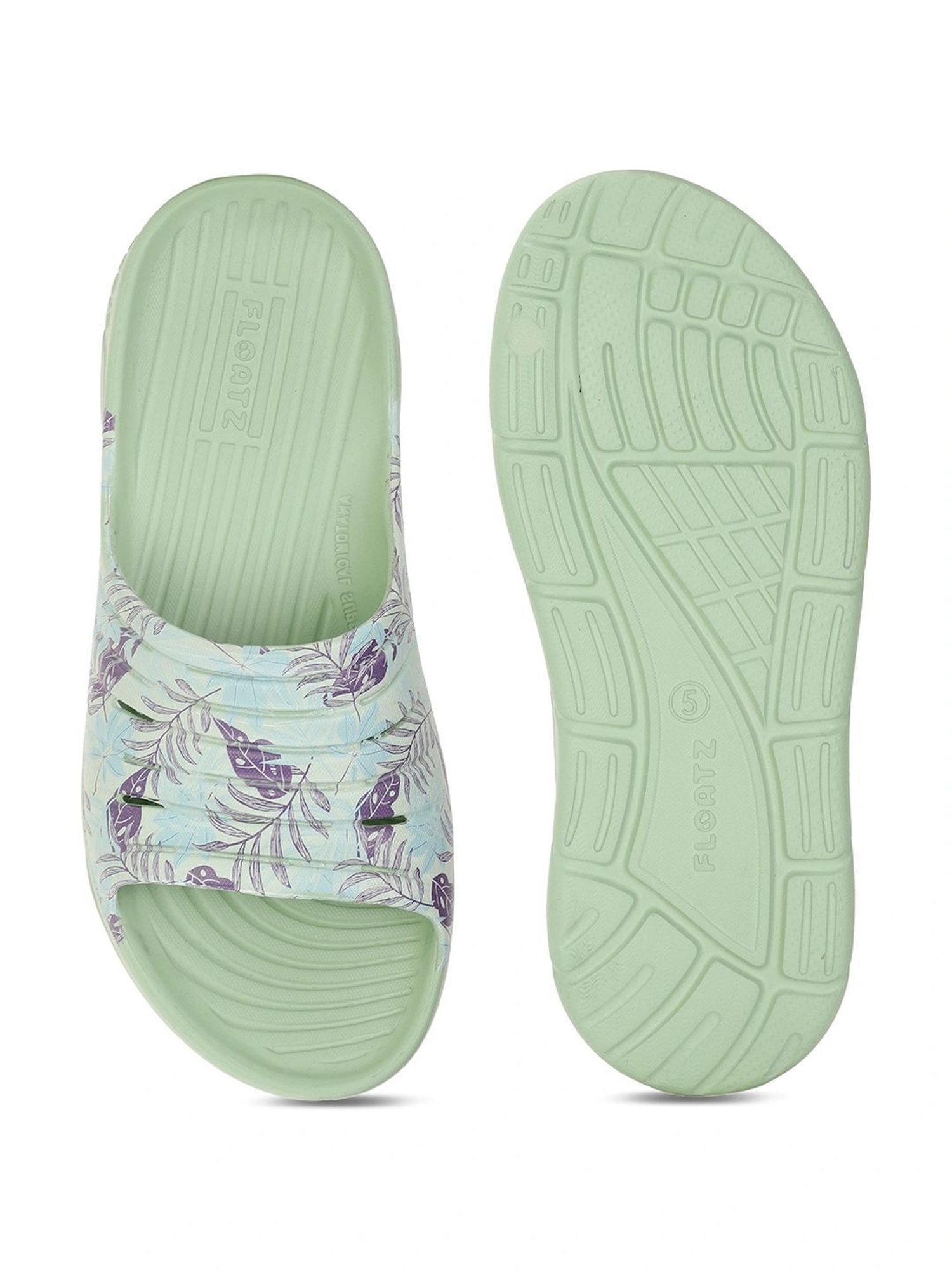 Floatz by Bata Women's 1.1 E 24 Green Slides