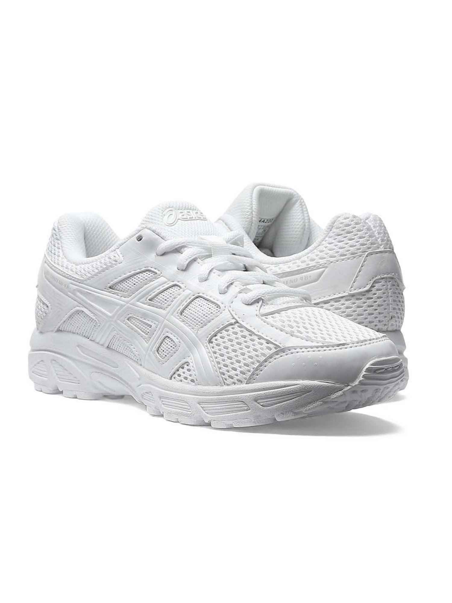 Asics Kids CONTEND 4B + White Lace-Up Shoes