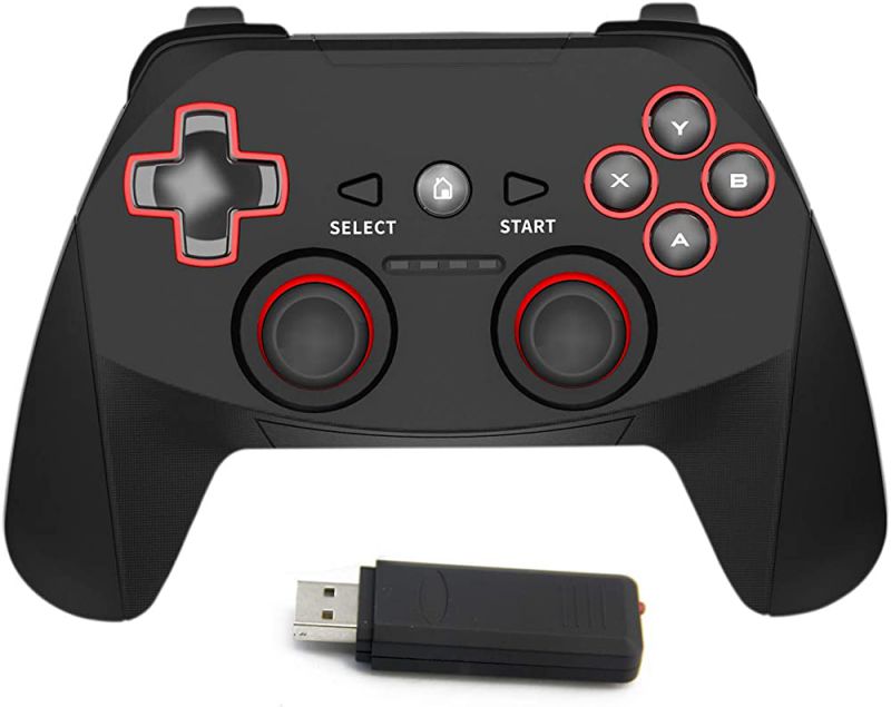 2.4G Wireless Controller for PS3, PC Gamepads with Vibration Range up to 10m Support PC (Windows XP/7/8/8.1/10), PS3, Android, Vista, TV Box Portable Gaming Joystick Handle